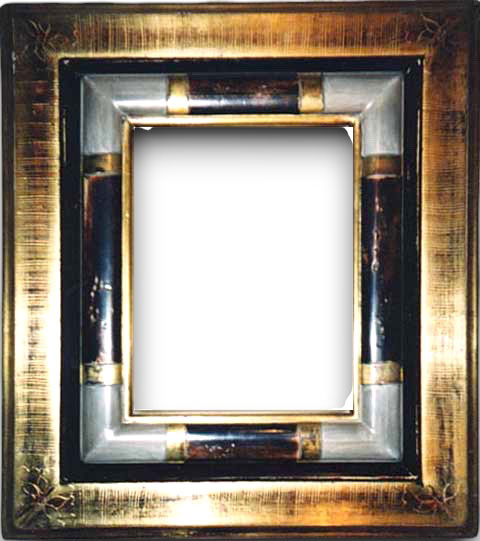 Arès boudin noir bagues or angles vieux blanc